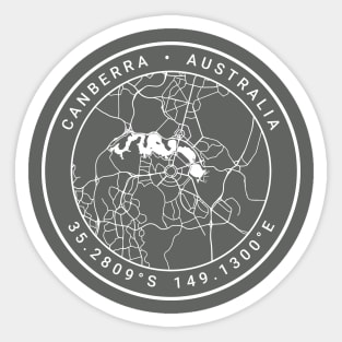 Canberra Map Sticker